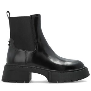 COACH Black Leather Ankle Boots